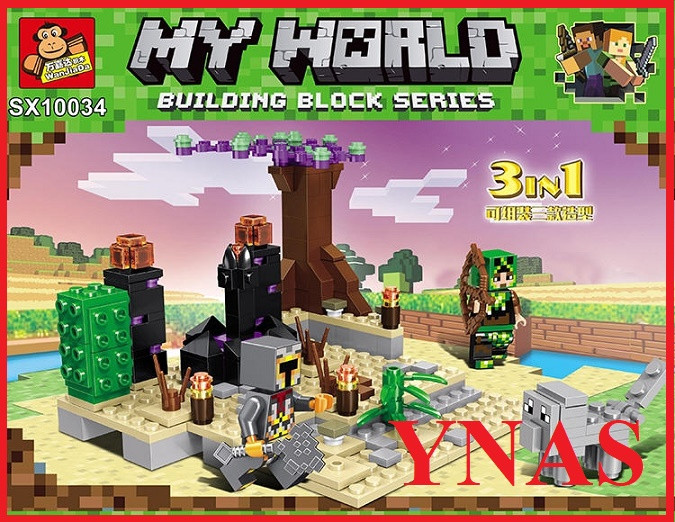 Детский конструктор Minecraft Майнкрафт My world Новинка арт.SX 10034, аналог лего Lego