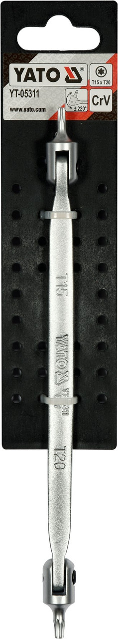 Ключ гаечный шарнирный TORX T15-T20 "Yato" YT-05311 - фото 3 - id-p117510321
