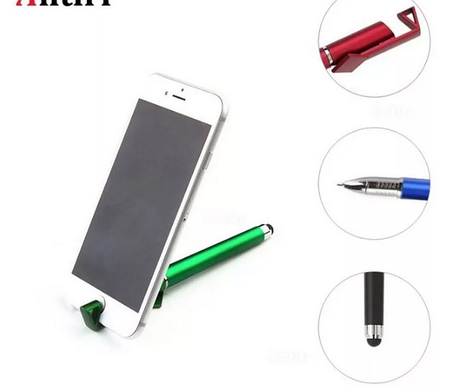Ручка гелевая 3 в 1 ручка - держатель для телефона, со стилусом, фото 2