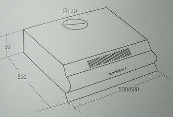 Вытяжка кухонная AKPO P-3050 wk-7 WH - фото 3 - id-p7130767