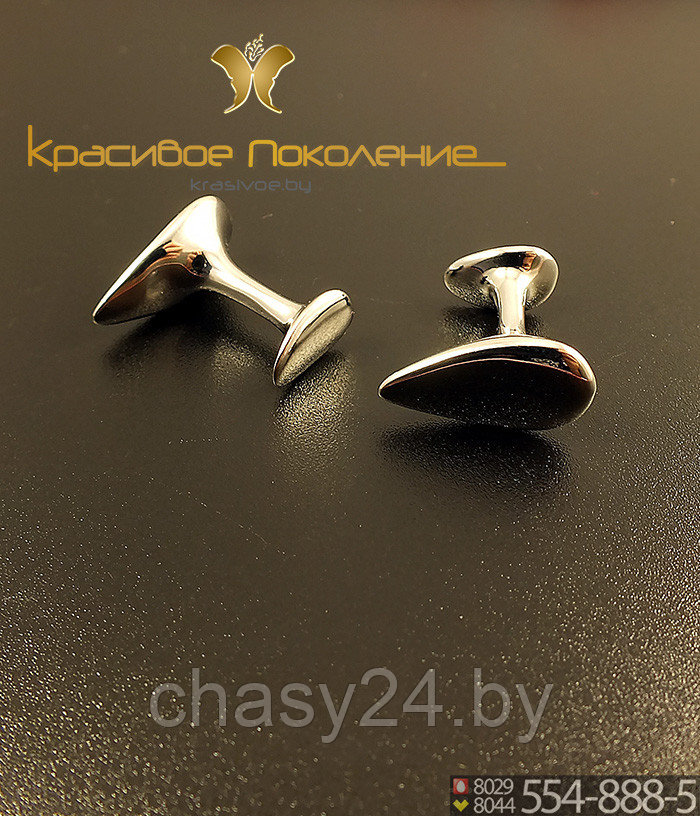 Запонки мужские из стали CBZ093