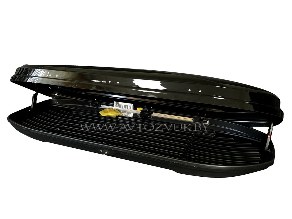 Бокс на крышу автомобиля Евродеталь Магнум 450 черный металлик - фото 3 - id-p117555359