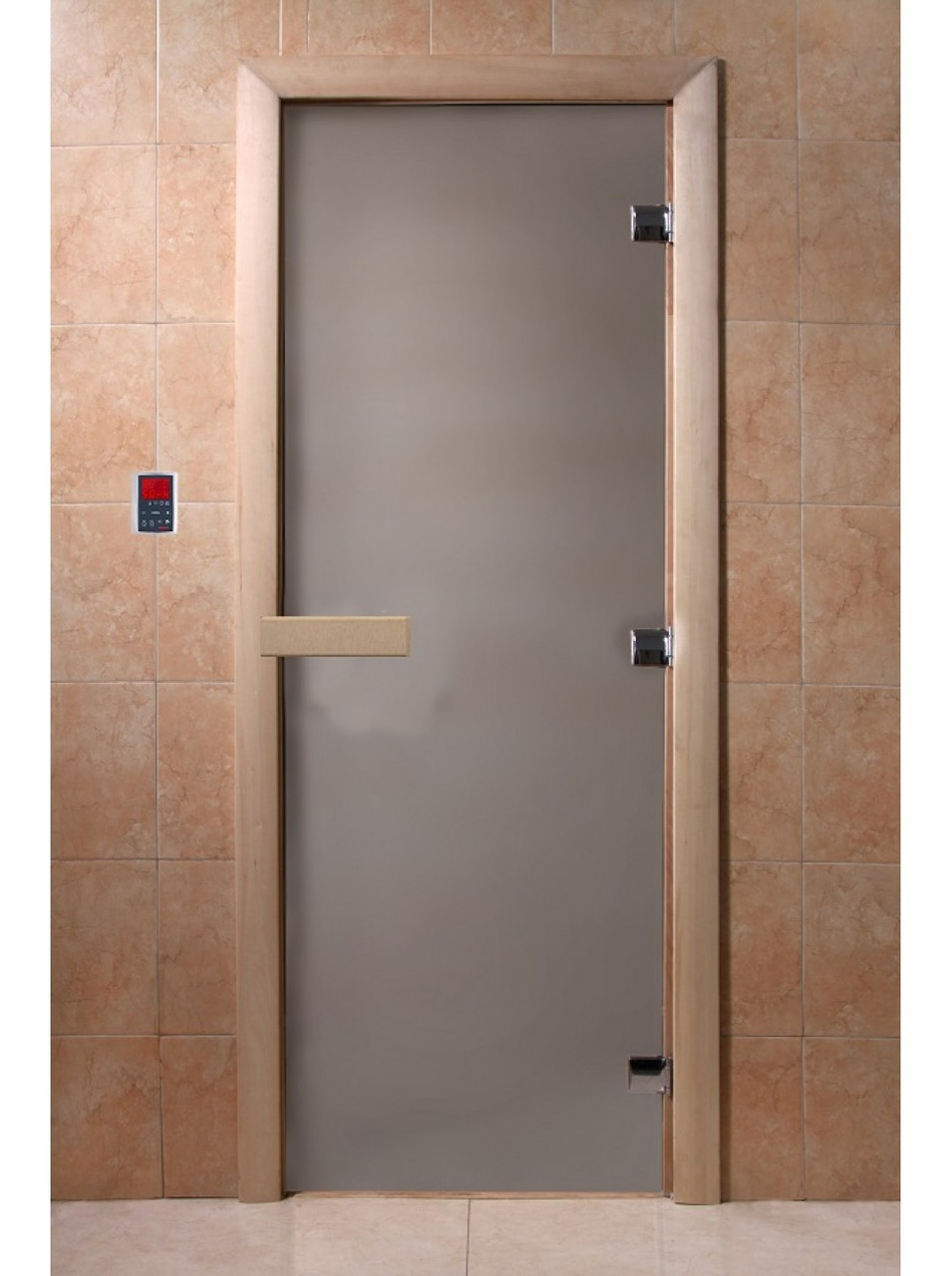 Дверь для бани стеклянная DoorWood Теплое утро, б/ц матовая, 700x1900 - фото 2 - id-p117555412