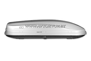 Бокс на крышу автомобиля Евродеталь Магнум 420 серый металлик, фото 3