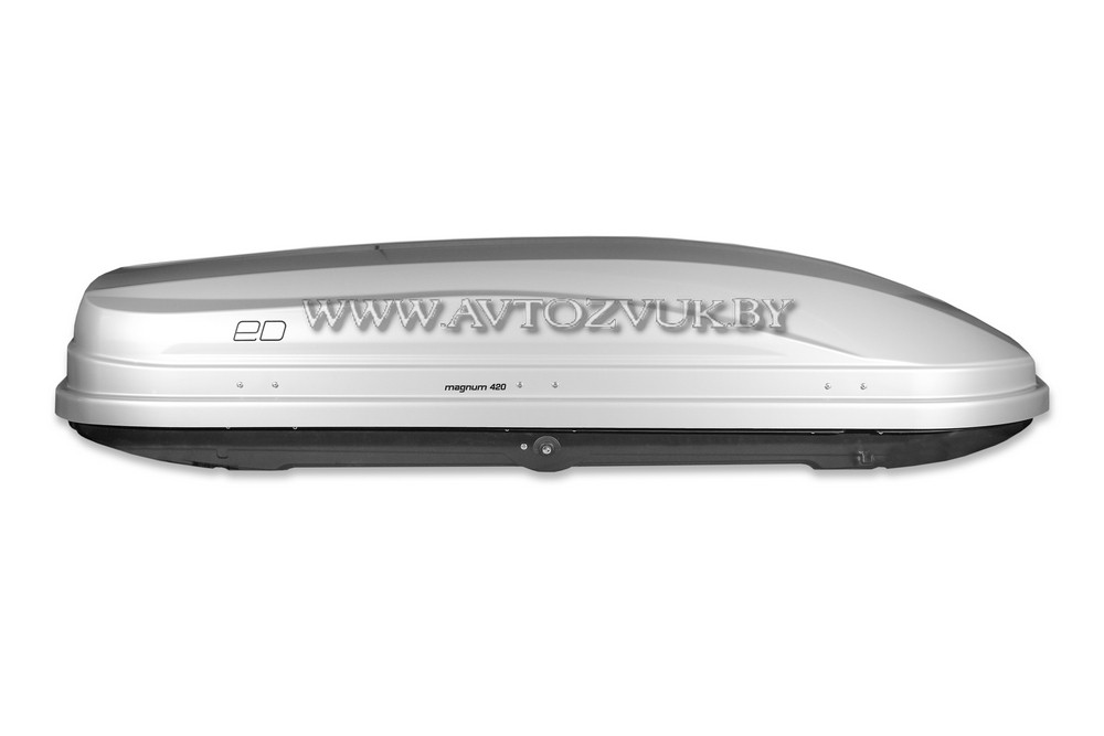 Бокс на крышу автомобиля Евродеталь Магнум 420 серый металлик - фото 3 - id-p117560233