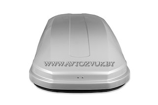 Бокс на крышу автомобиля Евродеталь Магнум 420 серый металлик, фото 3