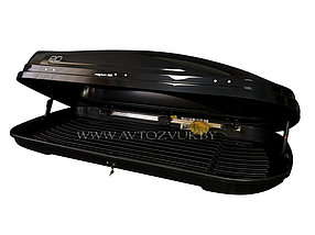 Бокс на крышу автомобиля Евродеталь Магнум 390 черный металлик, фото 3