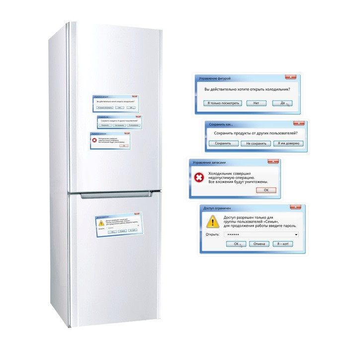 Наклейка на холодильник фанатов компьютера