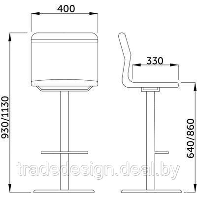 Стул барный LOGOS ЛОГОС - фото 8 - id-p117582502