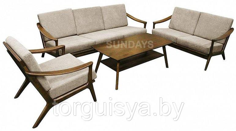 Полный комплект мягкой мебели Sundays HARRISON RT639, каучуковое дерево, фото 2