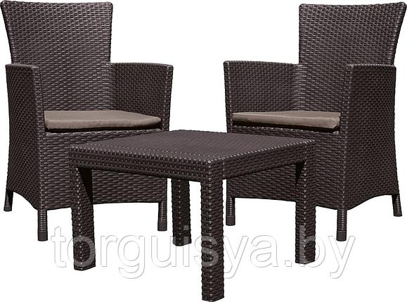 Набор мебели (2 кресла, столик) Rosario Balcony, коричневый, фото 2