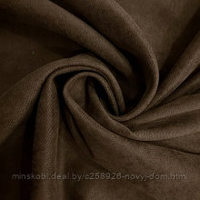 Ткань портьерная  CANVAS темно-коричневый