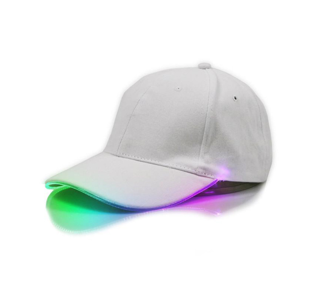 Бейсболка кепка SiPL с LED подсветкой Белая RGB - фото 1 - id-p117593683