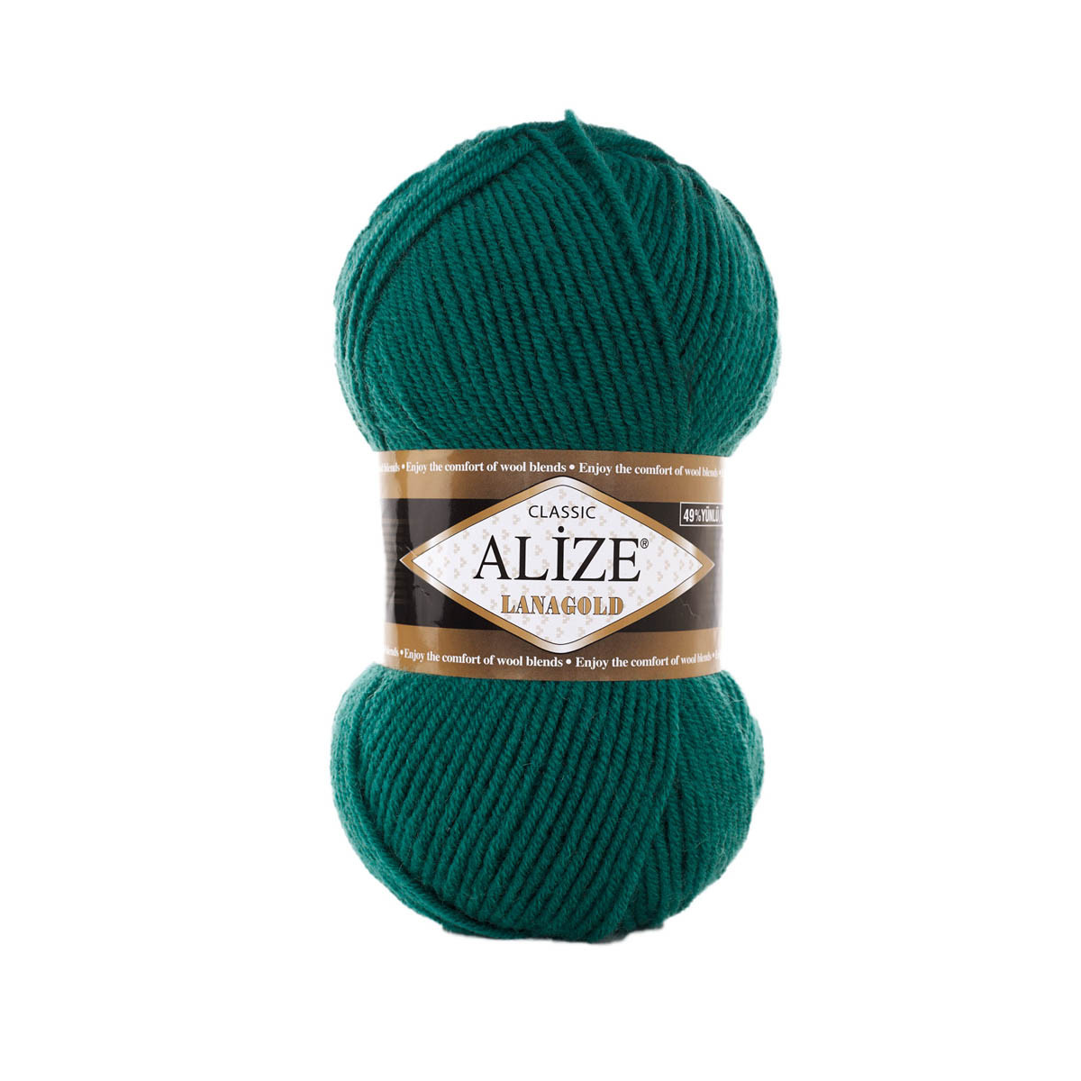 Пряжа Alize Lanagold 240 м. цвет 507 античный зеленый - фото 1 - id-p117598825