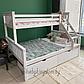 Двухъярусная кровать "Мальм-люкс"  с выкатными ящиками 140х200\90х200, фото 10