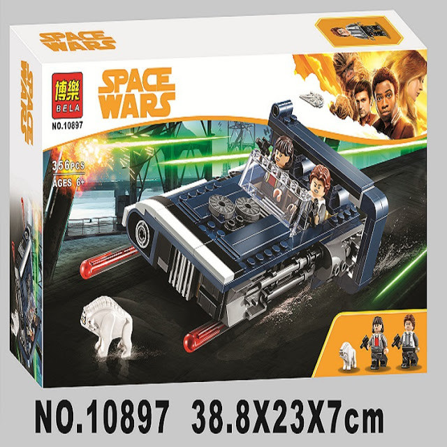 Конструктор Bela 10897 Спидер Хана Соло аналог Lego Star Wars 75209