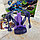 (RAPID SERIES) Screechers Wild Дикие Скричеры Машинка-транcформер  Фиолетовая летучая мышь, фото 3