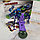 (RAPID SERIES) Screechers Wild Дикие Скричеры Машинка-транcформер  Фиолетовая летучая мышь, фото 4