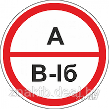 Знак А/В1б – повышенная взрывопожароопасность.