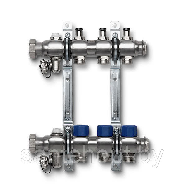 Коллектор для радиаторного отопления SANHA 1VT03RE для 3 контуров