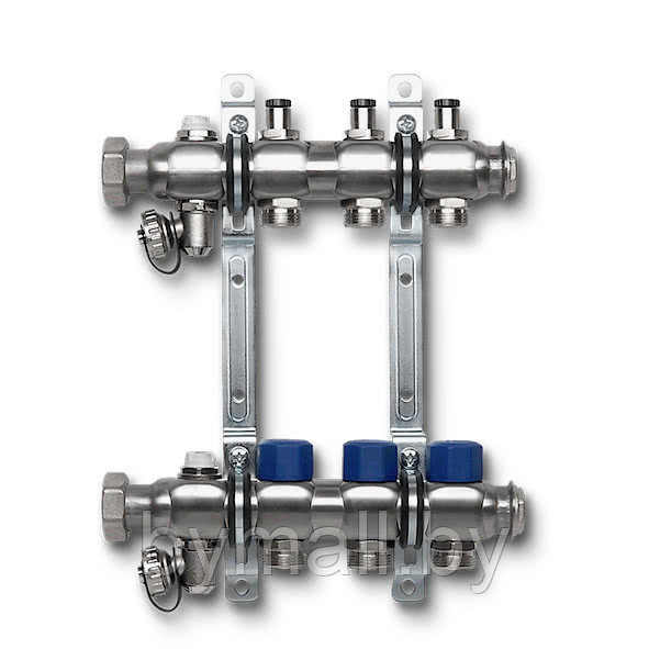 Коллектор для радиаторного отопления SANHA 1VT04RE для 4 контуров