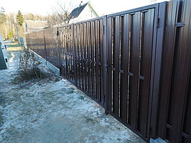 Забор из металлоштакетника - январь 2020 11