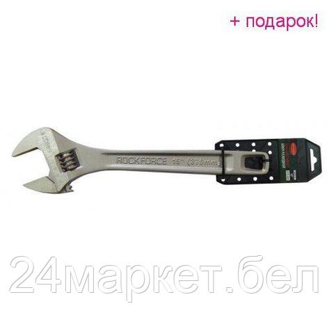 Ключ разводной Profi CRV 15"-375мм (захват 0-45мм), на пластиковом держателе RF-649375, фото 2