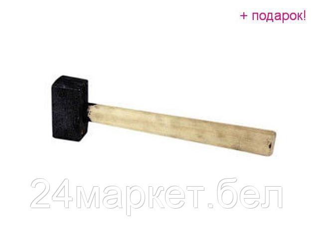 Россия Кувалда 4,0кг кованная, деревянная ручка, фото 2