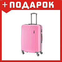 Чемодан Top Travel полоска (Розовый; S)