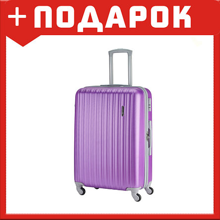 Чемодан Top Travel полоска (Фиолетовый; M), фото 2