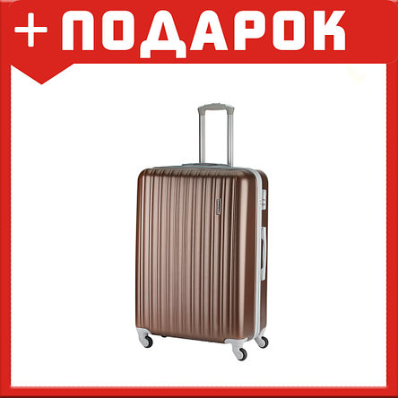 Чемодан Top Travel полоска (Коричневый; L), фото 2