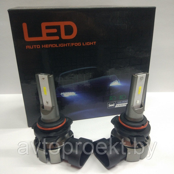 Led лампы головного света HB3,HB4 L1  6000Lm