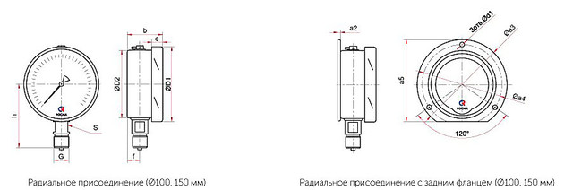 коррозионностойкий манометр ТМ-621Р