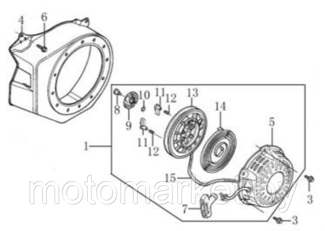 starter GX 270 , 177F motomarket.by