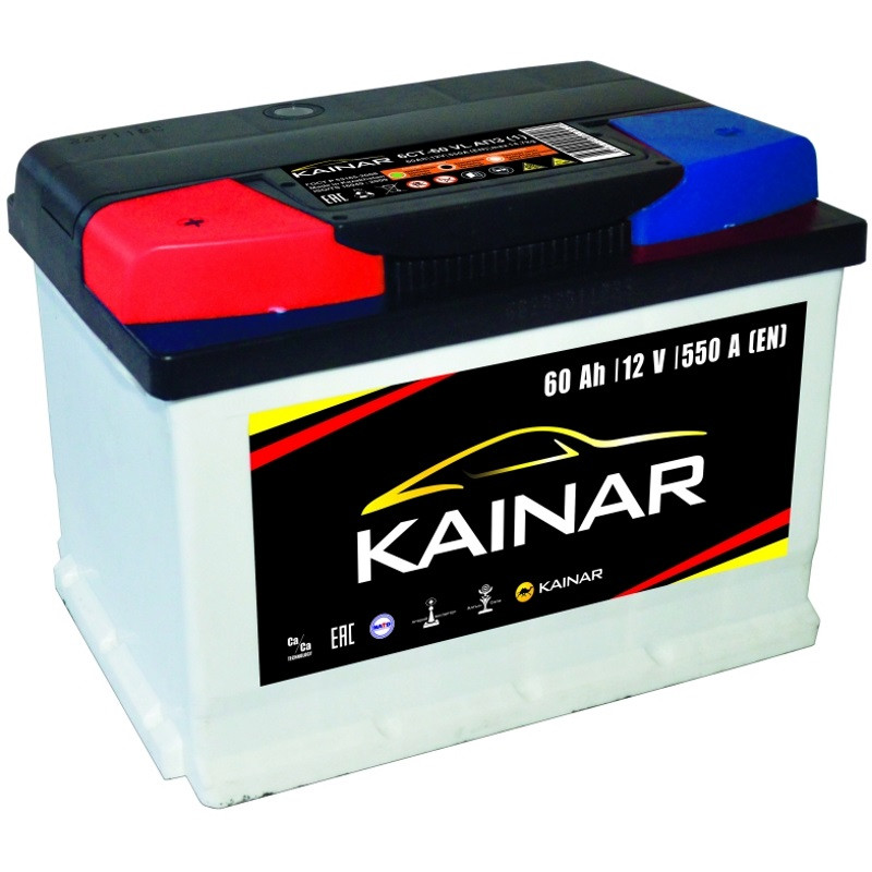Аккумулятор Kainar 60 R+ низк. (550A, 242*175*175) - фото 1 - id-p117640974
