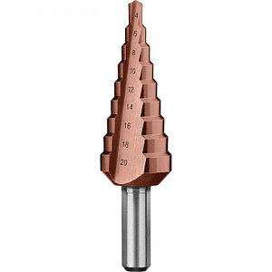 Сверло ЗУБР "КОБАЛЬТ",  d=4-20мм, 9ст. d=4-20, L-75мм, 3-хгр.хв.8мм