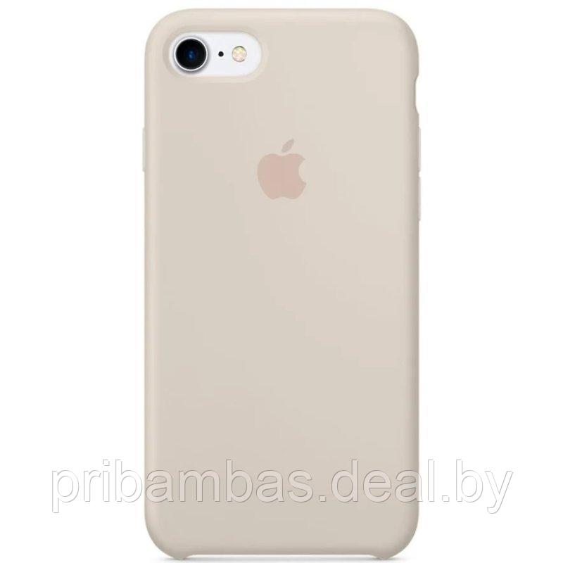 Чехол Silicone Case для Apple iPhone 7, 8, SE 2020 Античный белый