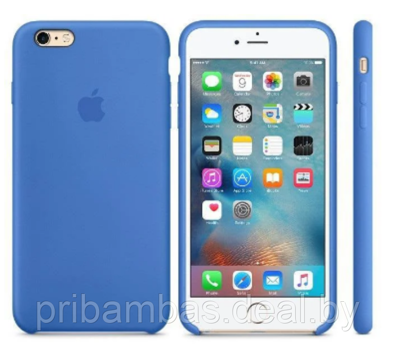 Чехол Silicone Case для Apple iPhone 7, 8, SE 2020 Королевский синий - фото 1 - id-p117648621