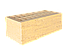 Кирпич керамический 1.4НФ Жёлтый Rock, фото 4