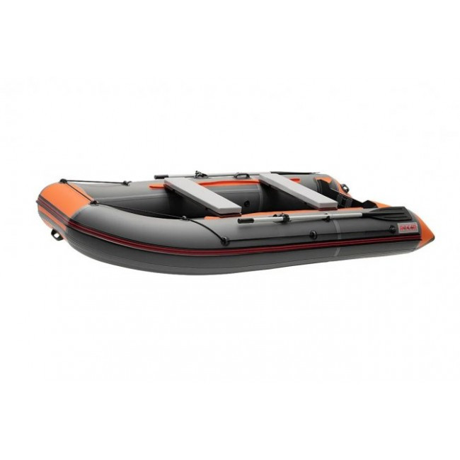 Надувная лодка Roger ЗЕФИР LT 3100 НДНД (лайт) Тёмно-серый с оранжевым - фото 3 - id-p117658312