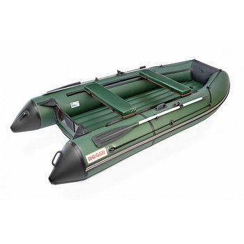 Надувная лодка Roger ЗЕФИР LT 3300 НДНД (лайт) Зелёный с чёрным