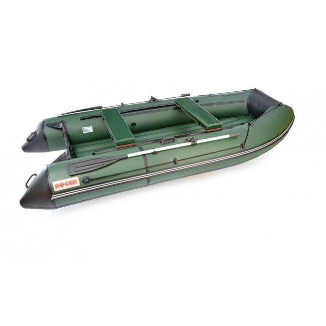 Надувная лодка Roger ЗЕФИР LT 3300 НДНД (лайт) Зелёный с чёрным - фото 2 - id-p117660000