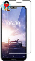 Защитное стекло для Nokia 7.1 цвет: прозрачный