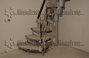 Модульная лестница с комбинированным ограждением (г. Брест, дачи Буревестник) 3