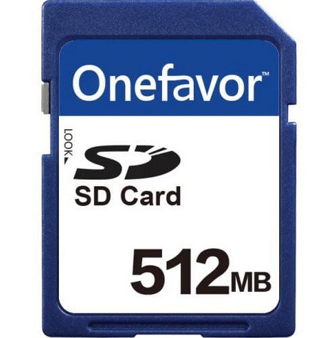 Карта памяти SD 512 mB Onefavor - фото 1 - id-p117647853