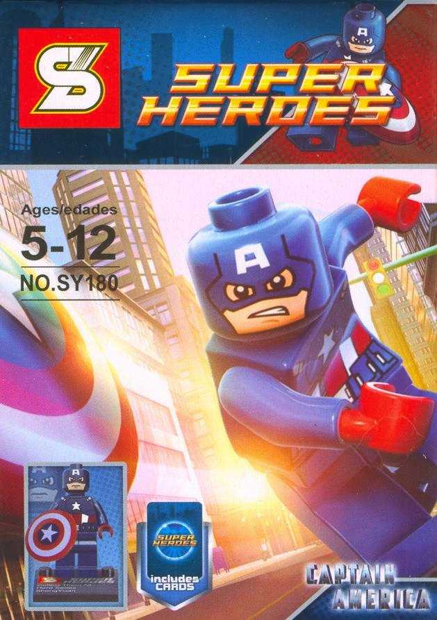 Конструктор "SZ (PANAWEALTH / Панавелч)" "SUPER HEROES / Супер герои" мод. SY180 "Captain America / Капитан Ам
