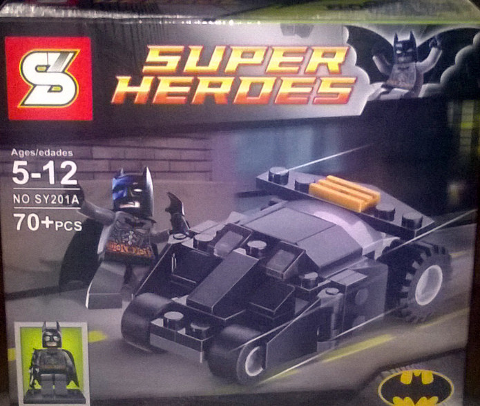 Конструктор "SZ" серии "SUPER HEROES / Супер герои" мод. SY201А "Бэтмен и его автомобиль"
