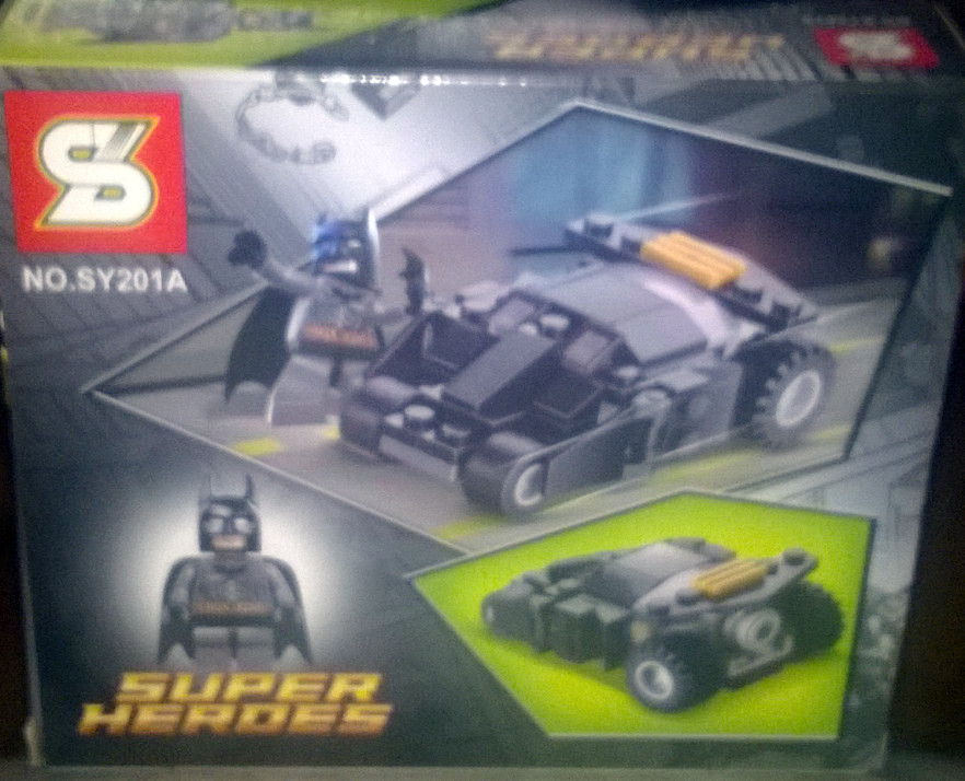 Конструктор "SZ" серии "SUPER HEROES / Супер герои" мод. SY201А "Бэтмен и его автомобиль" - фото 2 - id-p7144114