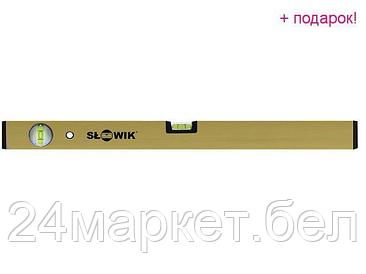 SLOWIK Польша Уровень 1200 мм 2 глаз. брусковый, золото P01 SLOWIK (быт.) (580 гр/м 0.50 мм/м)