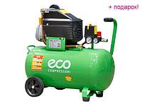 ECO Китай Компрессор ECO AE-501-3 (260 л/мин, 8 атм, коаксиальный, масляный, ресив. 50 л, 220 В, 1.80 кВт)